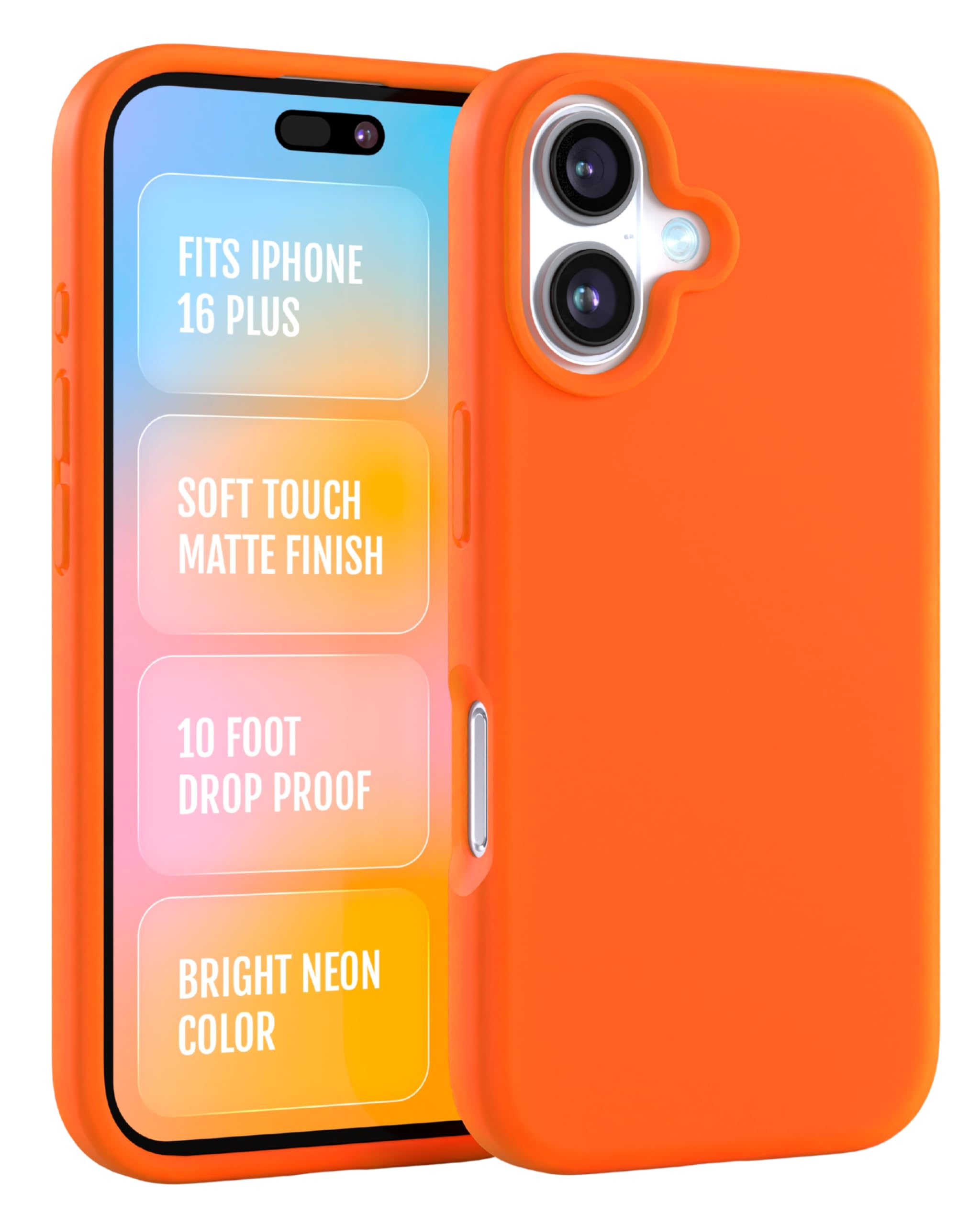 Amazon.com: FELONY CASE for Apple iPhone 16 Plus - Liquid Silicone